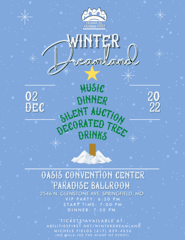 Friends of Abilities First Winter Dreamland event & auction